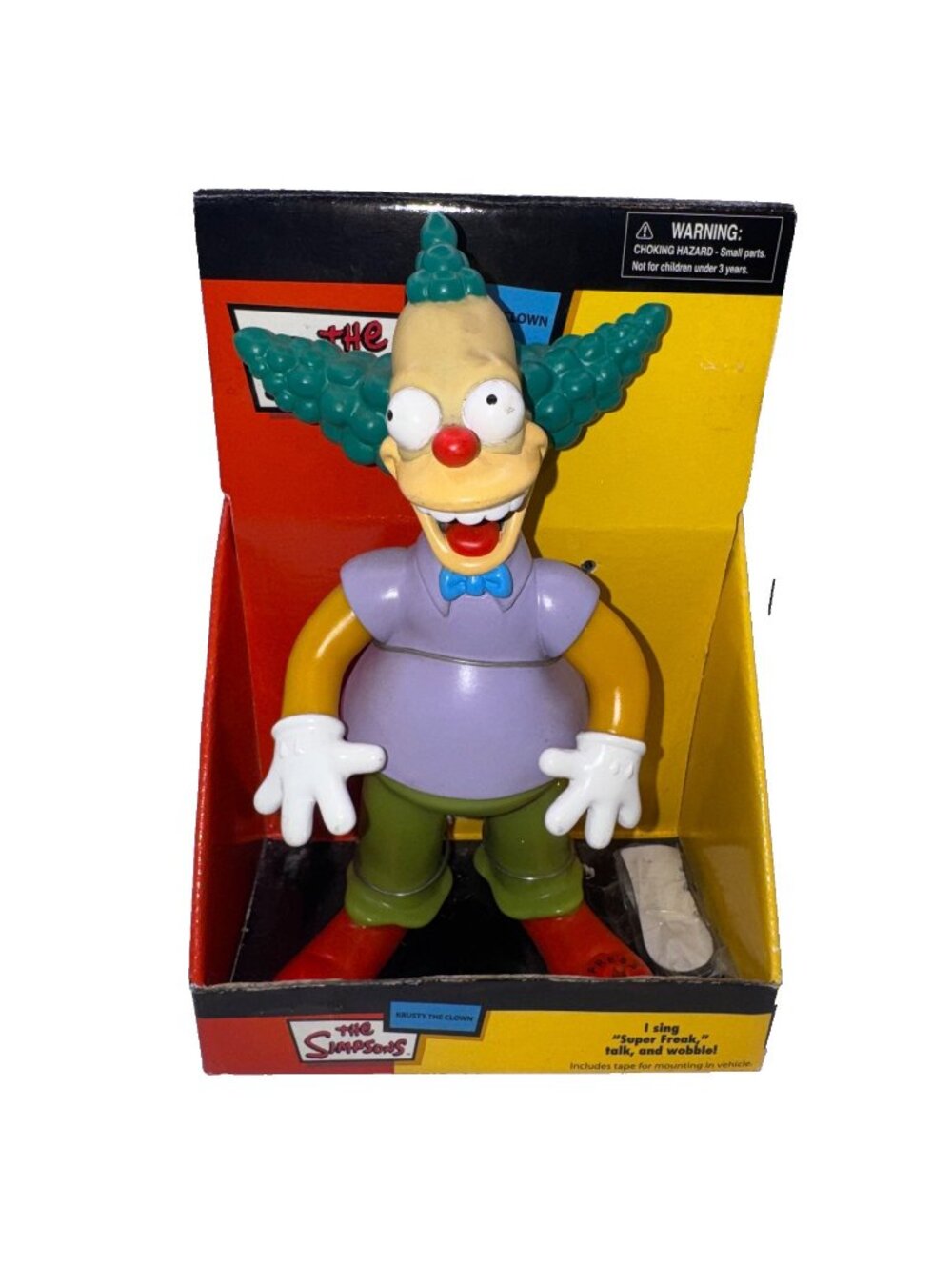 The Simpsons 8" Krusty the Clown Talking Wobble Figure - Gemmy 2003